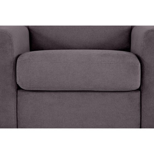 Fauteuil manchettes CURVE NICARAGUA tissu Crown marron