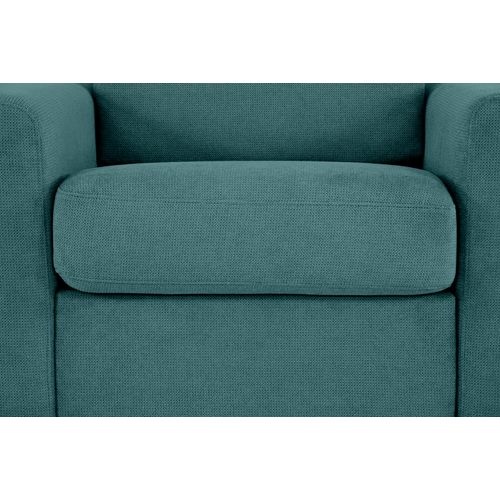 Fauteuil manchettes CURVE NICARAGUA tissu Crown océan