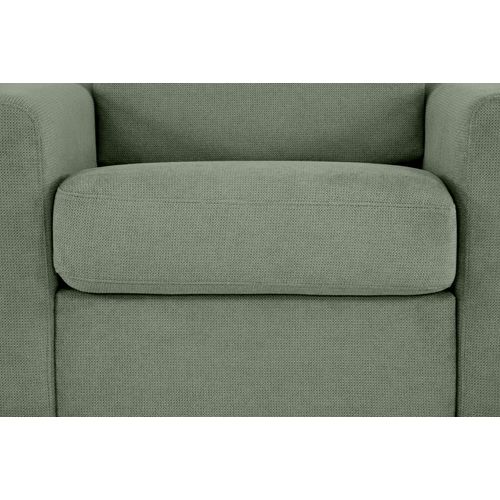 Fauteuil manchettes CURVE NICARAGUA tissu Crown vert