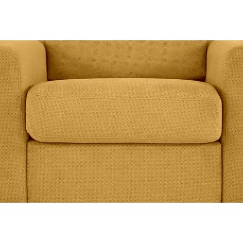 Fauteuil manchettes CURVE NICARAGUA tissu Crown curcuma