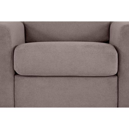 Fauteuil manchettes CURVE NICARAGUA tissu Crown taupe