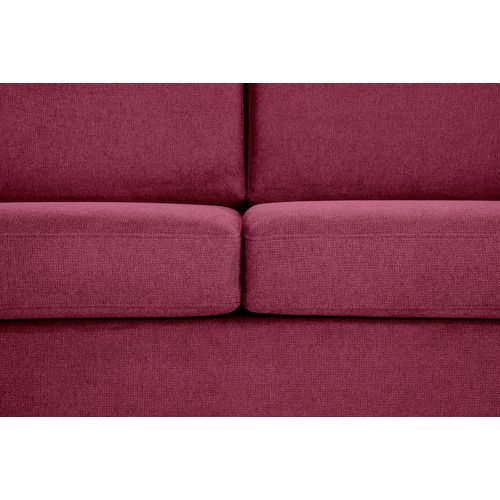 Canapé convertible 3 places pack Dreaméa NICARAGUA tissu Crown lie de vin 6