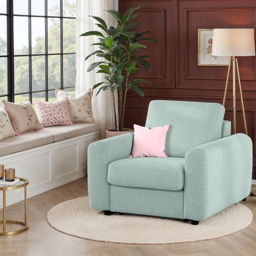 Fauteuil manchettes Kara NICARAGUA tissu bergamo lichen