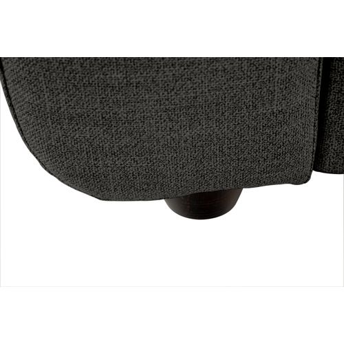 Fauteuil manchettes Kara NICARAGUA tissu bergamo graphite