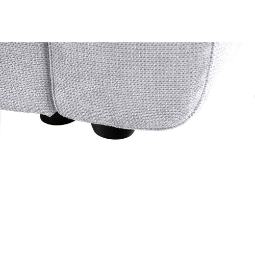 Fauteuil manchettes Kara NICARAGUA tissu crown gris