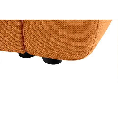 Fauteuil manchettes Kara NICARAGUA tissu crown ambre