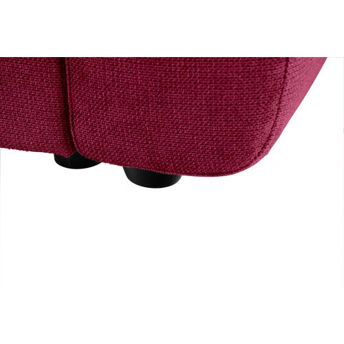 Fauteuil manchettes Kara NICARAGUA tissu crown lie de vin
