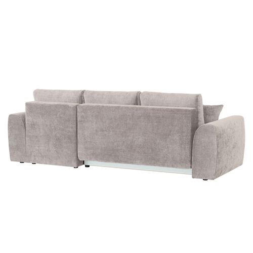 Canapé d'angle méridienne AUBE droit convertible tissu beige