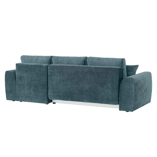 Canapé d'angle meridienne AUBE droit convertible bleu clair
