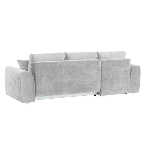 Canapé d'angle méridienne AUBE gauche convertible gris clair