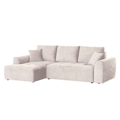 Canapé d'angle méridienne AUBE gauche convertible blanc c.