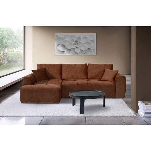 Canapé d'angle méridienne AUBE gauche convertible terra c.