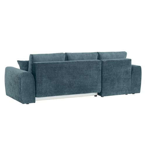 Canapé d'angle méridienne AUBE gauche convertible bleu clair