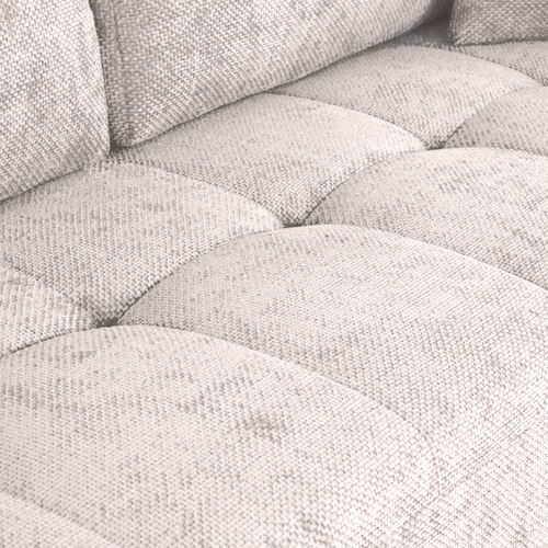 Canapé 3 places convertible AUBE tissu blanc cassé