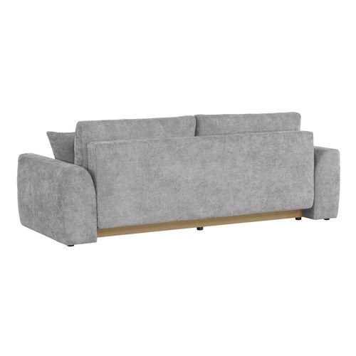 Canapé 3 places convertible AUBE tissu gris