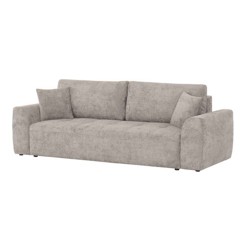 Canapé 3 places convertible AUBE tissu beige