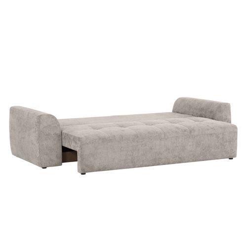 Canapé 3 places convertible AUBE tissu beige