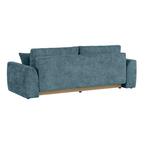 Canapé 3 places convertible AUBE tissu bleu clair