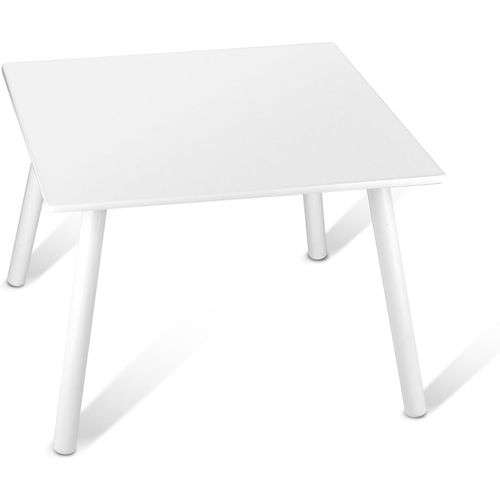 La Table En Bois Avec Deux Chaises Blanche