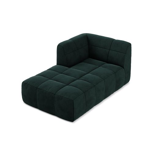 Méridienne Gauche Aloha En Velours Gris Vert