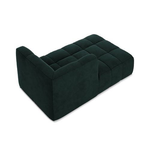 Méridienne Gauche Aloha En Velours Gris Vert