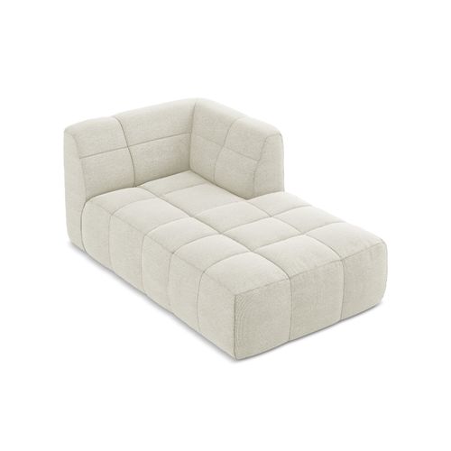 Méridienne Droite Aloha En Tissu Bouclette Sable