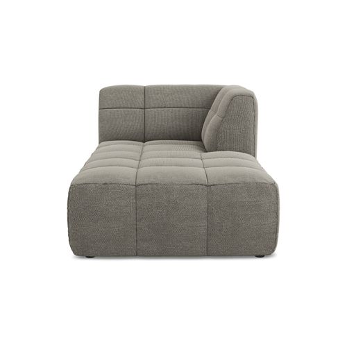 Méridienne Droite Aloha En Tissu Bouclette Gris