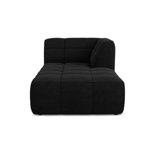 Méridienne Droite Aloha En Tissu Bouclette Noir