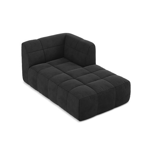 Méridienne Droite Aloha En Velours Noir