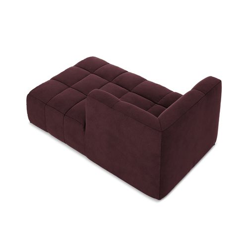 Méridienne Droite Aloha En Velours Bourgogne