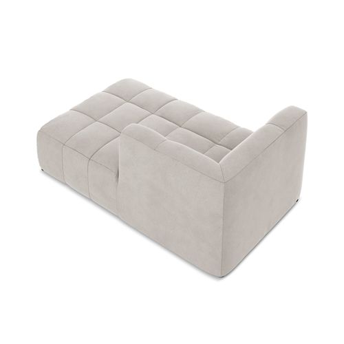 Méridienne Droite Aloha En Velours Beige Clair