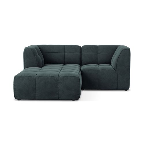 Canapé D'angle 2,5 Places Modulaire Gauche Aloha En Velours Marin