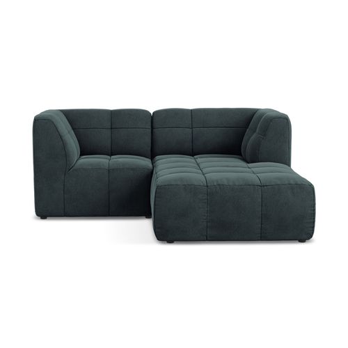 Canapé D'angle 2,5 Places Modulaire Droit Aloha En Velours Marin