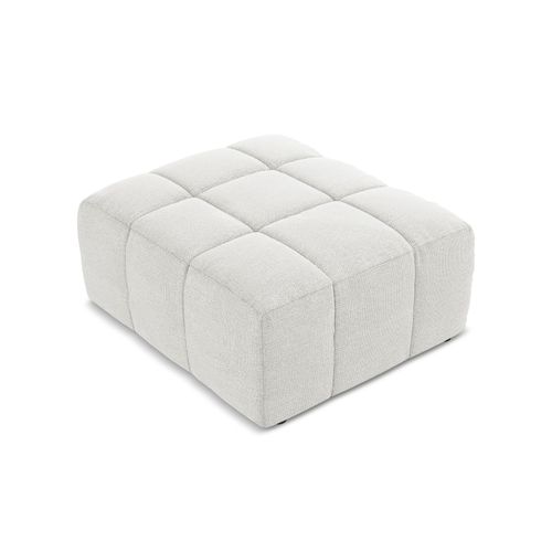 Pouf Aloha En Tissu Bouclette Blanc