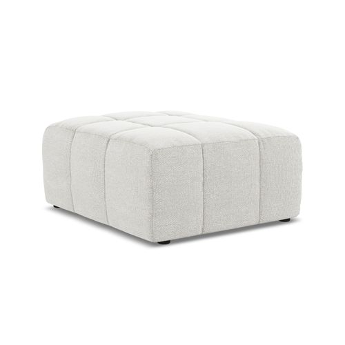 Pouf Aloha En Tissu Bouclette Blanc