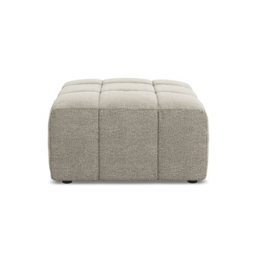 Pouf Aloha En Tissu Bouclette Taupe