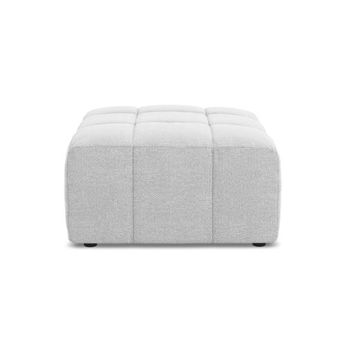 Pouf Aloha En Tissu Bouclette Argent