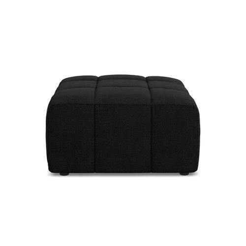 Pouf Aloha En Tissu Bouclette Noir