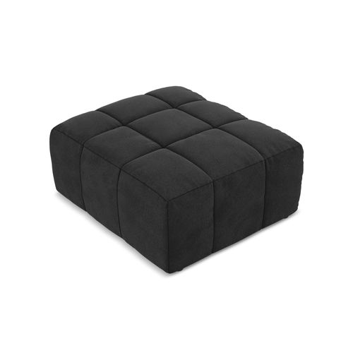 Pouf Aloha En Velours Noir