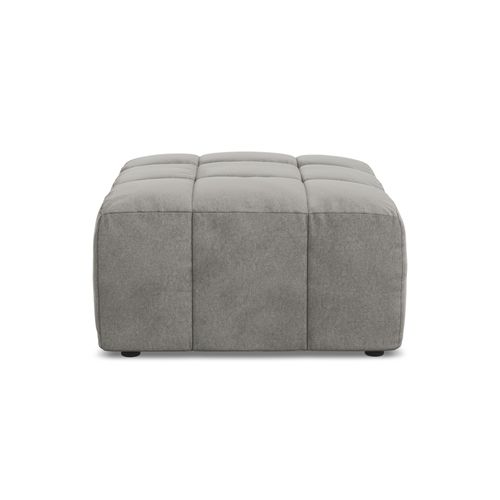Pouf Aloha En Velours Gris