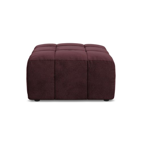 Pouf Aloha En Velours Bourgogne