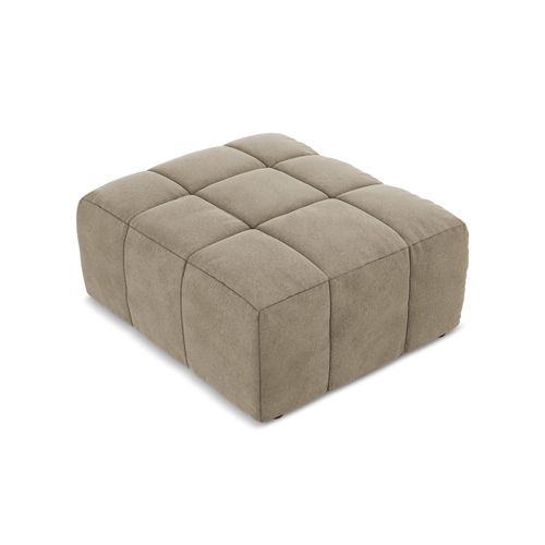 Pouf Aloha En Velours Beige