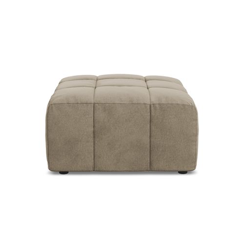 Pouf Aloha En Velours Beige