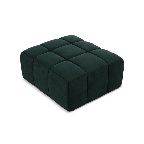 Pouf Aloha En Velours Gris Vert