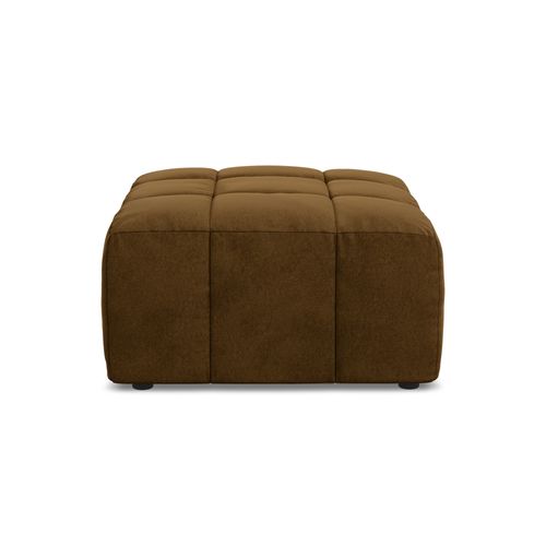 Pouf Aloha En Velours Moutarde