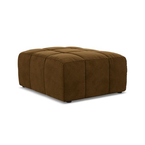 Pouf Aloha En Velours Moutarde