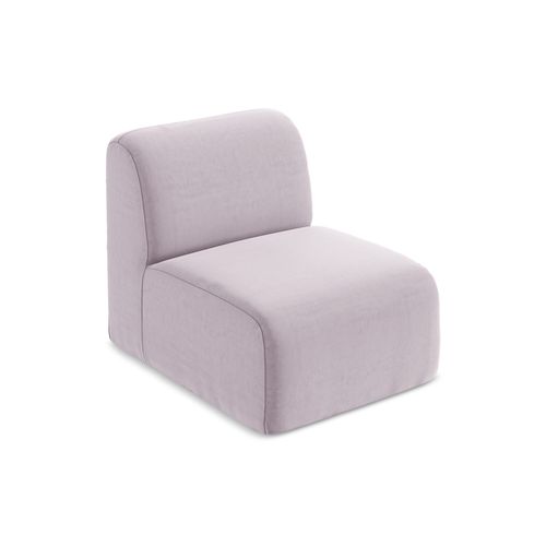 Fauteuil Pour Canapé Modulable Lani En Velours Lavande