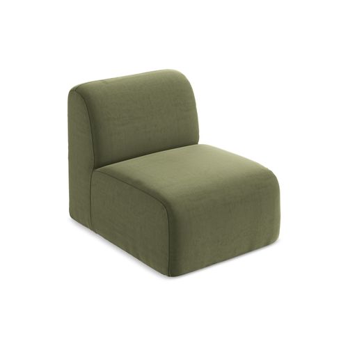 Fauteuil Pour Canapé Modulable Lani En Velours Olive
