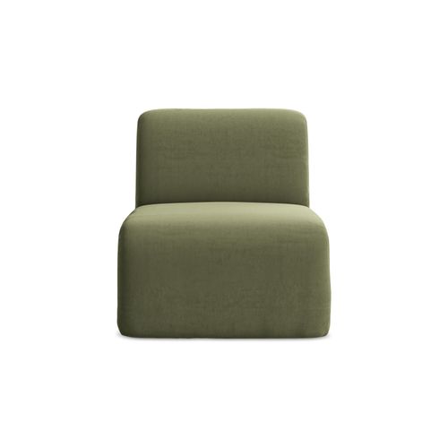 Fauteuil Pour Canapé Modulable Lani En Velours Olive
