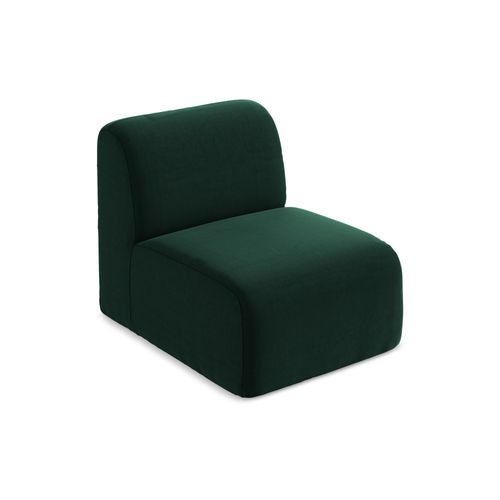 Fauteuil Pour Canapé Modulable Lani En Velours Bouteille Verte